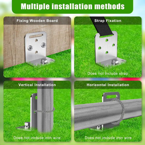 4 Pack 30 Inch Ground Anchors Screw In Kit With 2 Point 8 Inch Wide Tapered Spiral Design And L Bracket For Swing Sets Tents Sheds Canopies Fences And Play Equipment