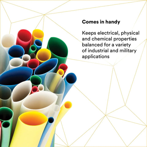 Heat Shrink Tubing Assortment Kit FP-301 With 133 Color Tubes shown in various sizes and colors for electrical insulation.
