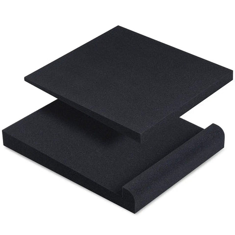 Pair Of SMPad 8 Studio Monitor Isolation Pads For 6.5, 7, And 8 Inch Speakers made of high density acoustical foam