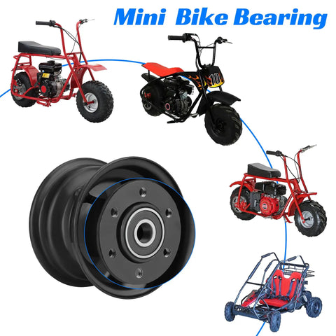 6201RS Front And Rear Wheel Bearing Kit For Mini Bikes And Go Karts Including Doodle Bug 97cc 105cc 98cc Engines