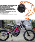 Beast 10KW Mid Drive Electric Bike Motor PMSM With Hall Sensor IP67 shown on off-road electric motorcycle