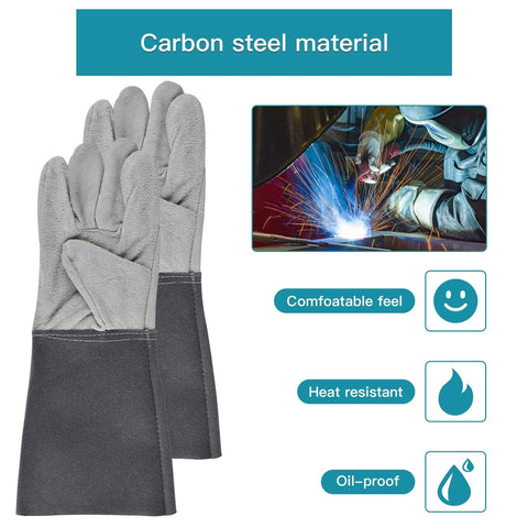 4-Piece Welding Slag Removal Tool Set With 10 Inch Chipping Hammer, Coil Spring Handle, Multi-Functional Pliers, Wire Brush And Welding Gloves For Fast, Easy Metal Cleanup, Pro Grade Quality To Boost Your Job Site Efficiency welding gloves made of carbon steel with heat resistance features