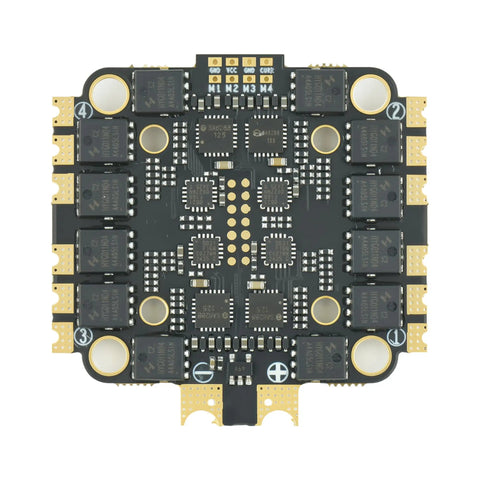 Beefy 45A 4In1 ESC For FPV Freestyle Drones, Supports 2-6S, BLHeliS, 30x30 Mount, detailed top view of ESC board