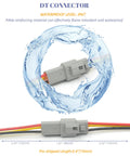 Deutsch DT 3 Pin Connector Kit Waterproof 16 AWG Automotive Wire Connectors with PA66 nylon, water splash detail