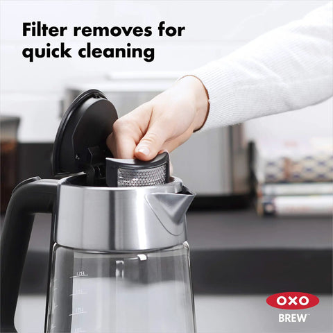 Cordless Glass Electric Kettle With 1.75 Liter Capacity Borosilicate Glass For Pure Taste LED Power Indicator