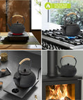 Japanese Tetsubin Cast Iron Teapot With Stainless Steel Infuser Stovetop Safe Enamel Interior 22 Ounce 650 Milliliter Kettle