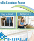 Expandable Window Screen Pack Of 2 For Double Hung And Sliding Windows, easy install keeps bugs out, lets air in