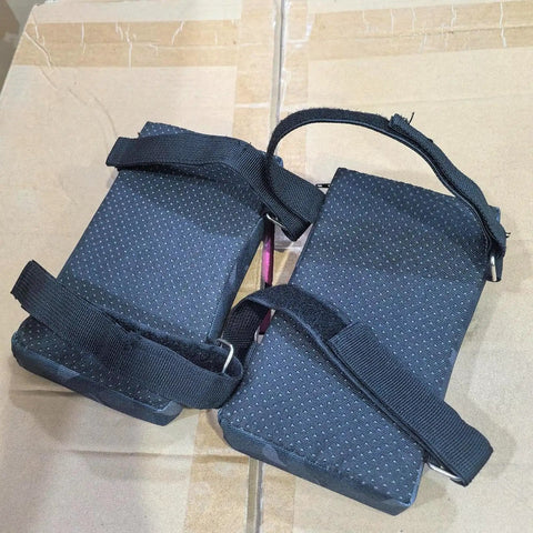 2 Piece Squat Pad Set For Hack Squat And Shoulder Cushions Thick Foam Non Slip Gym Pad With Straps on a cardboard surface