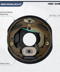 Electric Brake Kit For Trailer Axles Pair With 5 On 5 Bolt Circle Drums, 10 Inch By Two And One Quarter Inch Manual Adjusting