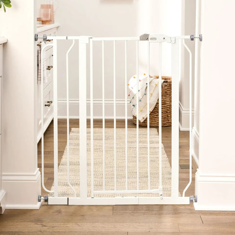 36-Inch Extra Tall Baby Gate For Doorways And Bottom Of Stairs, Pressure Mounted Walk-Through Gate For Babies, Toddlers And Pets