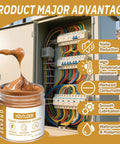 Copper Conductive Grease Paste 100G Anti Arcing Electrical Grease For Cars Power Systems Electronics And Home Appliances