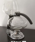 DGENIUS All Glass Siphon Coffee Maker With Glass Filter Rod No Paper Or Cloth Brewing Industrial Design Classic