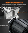 Close-up of Volvo Crankcase Ventilation Oil Separator with aluminum housing and engineering plastic for D13 Engine 2014 and up