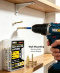 160 Piece Self Drilling Metal Drywall Anchors Kit With M4 Screws And 50mm Cross Drill Bit for wall mounting shelves