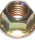 Heavy Duty Grade 8 Hex Flange Nuts Half Inch 13 Thread Coarse Yellow Zinc Steel Broad Flange Base Ready To Install for secure connections