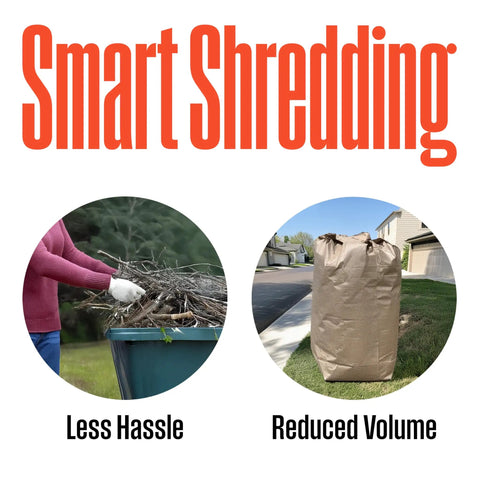 Corded Electric Wood Chipper Shredder Be The Yard Boss With 1.7 Inch Capacity And 15 Amp Motor for easy yard cleanup