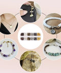 Six Color Jewelry Finding Kit With 5mm Open Jump Rings And 12x6mm Lobster Claw Clasps for DIY Bracelet and Necklace Making.