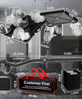 Kick Ass Heavy Duty Furniture Movers And Sliders Kit With 5 Wheel Dollies includes toolset and protective pads for easy appliance moving.