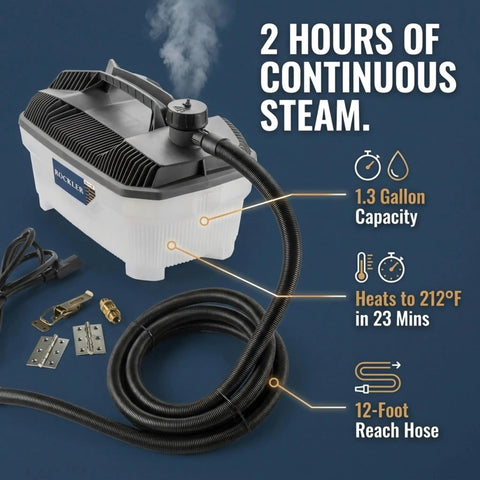 Efficient Wood Bending Kit With Steam Box Plan Hinges And Latch 1.3-Gallon Generator For Safe Steam Bending Kit features