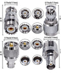 4 Pack UHF PL259 To BNC Coax Connector Kit With Gold Plated Copper And Nickel Brass Adapters For CB Radio Antennas