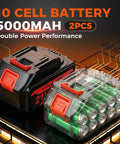 Badass Brushless Cordless Angle Grinder 5 Inch Battery Powered Heavy Duty Cutting Tool 5000mAh lithium battery pack