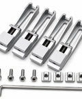 4 Pack Low Profile Aluminum Toe Clamps For CNC Router Vise Upgrade With Lateral Side Pressure For Maximum Bit Clearance On T Track And T Slot