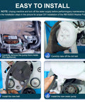 Installation steps for Upgraded RB150003 Washer Drain Pump And Belt Kit 8x6x3.4 Inch Includes Pump Models 201566P 205217P 27001036