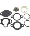 Thermostat Kit 160 Degree Replacement For MerCruiser Mercury GM V6 V8 Engines 4.3 5.0 5.7 Drop In Fit With Gasket Sleeve Included