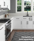 Modern kitchen with Matte Black Kitchen Faucet With Pull Down Sprayer High Arc Spout Single Handle 1 Or 3 Hole Install CALGreen Certified.