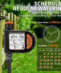 Plug And Play Programmable Sprinkler Timer For Garden Hose With Rain Delay And Manual Watering Child Lock Outdoor Weatherproof Automatic Irrigation System display close-up
