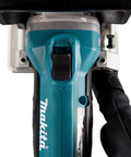 Close-up of Killer 18V Cordless Biscuit Jointer controls showing ergonomic design for smooth operation.