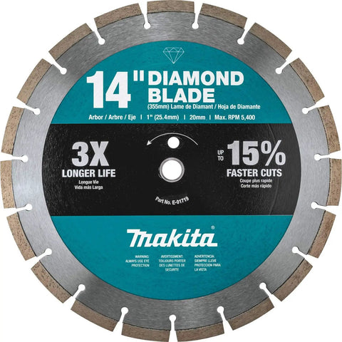 14 Inch Diamond Blade Segmented General Purpose For Concrete Block And Brick Pro Grade Contractor 3 Pack With 12mm Segments And Laser Welded Joint