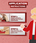 Application instructions for using Water Activated Tape With Fiberglass Reinforced Backing For Extra Strength Brown Kraft Paper Packaging Roll