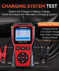 Universal 6V 12V 24V Car Battery Tester With Cloud Report For Quick Health Check Voltage Readout Charge Status And Cranking And Charging System Diagnostics In One Handy Automotive Tool on battery