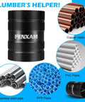 FENXAM front view pipe deburring tool, black, adjustable 1/4–1-5/8 in for copper and PVC pipes