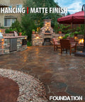 Pro Grade Solvent Based Concrete Sealer Builds A Killer Matte Wet Look Finish On Brick Flagstone And Slate Masonry outdoor area with seating and firepit.