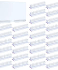30 Pack 3x1 Inch Sneeze Guard Gripper Sign Holders With Adhesive For Desks, Shop Floor Displays, Wall Mounts, Store Vendor Events, Warehouse, Clear Great For Counters, Displays And Shelves On The Shop Floor, clear plastic sign holder