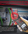 DIY Friendly Clamp Meter And Multimeter Combo With Auto Range 2000 Counts NCV TRMS 600A AC Clamp measuring in electrical panel