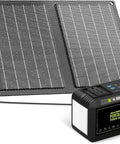 88.8Wh Portable Solar Generator with 21W Panel Included for Camping and Outdoor Adventures, compact power station