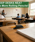 Classroom with 10 Pack Adhesive Silicone Pencil Holders for Desk, Wall, Clipboard and Laptop with 15 Upgraded Sticky Pads.