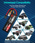 3S 11.1V 5200mAh LiPo Battery With Hard Case And TR Plug For RC Cars Boats Trucks Truggy Racing FPV Model Two Pack High Discharge 80C