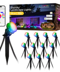 Vibe Eternity Garden Lights 50 Foot Outdoor RGBWIC LED Uplights Kit With Waterproof Landscape Lighting, 12 LEDs, packaging view