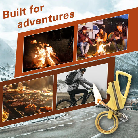 Three Pack Infinity Lighter Multitool Keychain With Bottle Opener Refillable Metal Lighter in outdoor camping scenes