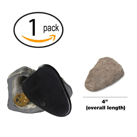 Rock Key Hider Faux Stone With Hidden Slot For Spare Keys In The Garden Or By The Garage Large Enough To Fit Bigger Keys