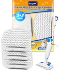Six Pack Steam Mop Pads For Bissell PowerFresh 1940 1544 1440 Series Replacement Microfiber Rags packaging and mop