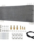 Heavy Duty 40k Transmission Oil Cooler Kit For Towing And Large Trucks With Low Pressure Drop And Max 40,000 GVW hardware included