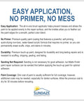 Easy application guide for Matte White Touch Up Paint Pen Kit Dead On Wall And Cabinet Repair 3 Pack with brush applicator.