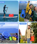 Ten Pack Waterproof Dry Bags 5L Ultralight Roll Top Storage Sacks For Backpacking Kayaking Hiking Camping And Swimming Boating