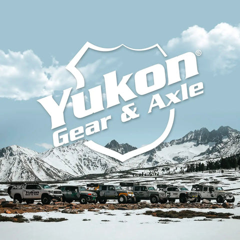 Yukon Gear & Axle vehicles in snowy mountains showcasing off-road capabilities and rugged design.