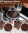 Close-up of WDT needle stirrer from All In One 7 Piece Espresso Accessories Kit For Home Baristas Includes 54mm Espresso Tamper WDT Needle Stirrer